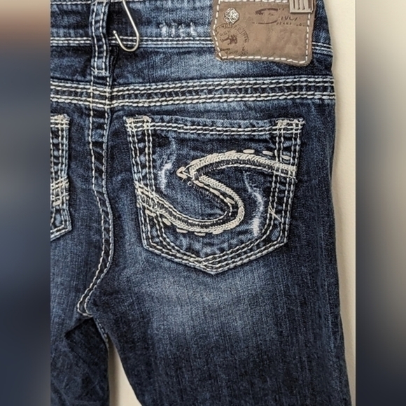 Sliver Jeans Women's Tuesday Straight Distressed Denm Jeans Size W25/L32 - Picture 7 of 10